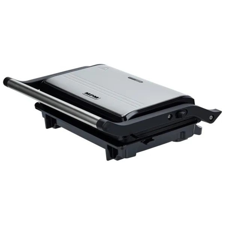 Gratar electric MPM MGR-13 1000 W, 667 cm² suprafata de gratar, 23 x 14,5 cm Black-Inox panini