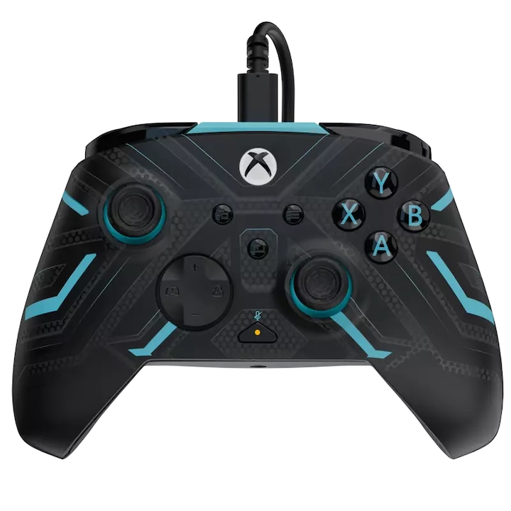 PDP Rematch Glow, Advanced, Xbox Series X, S, Xbox One, PC, Titan Steel, Vezetékes kontroller