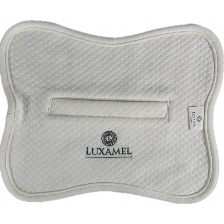 Ортопедична калъфка за възглавница LUXAMEL, 20x25см, бяла, ергономична за деца
