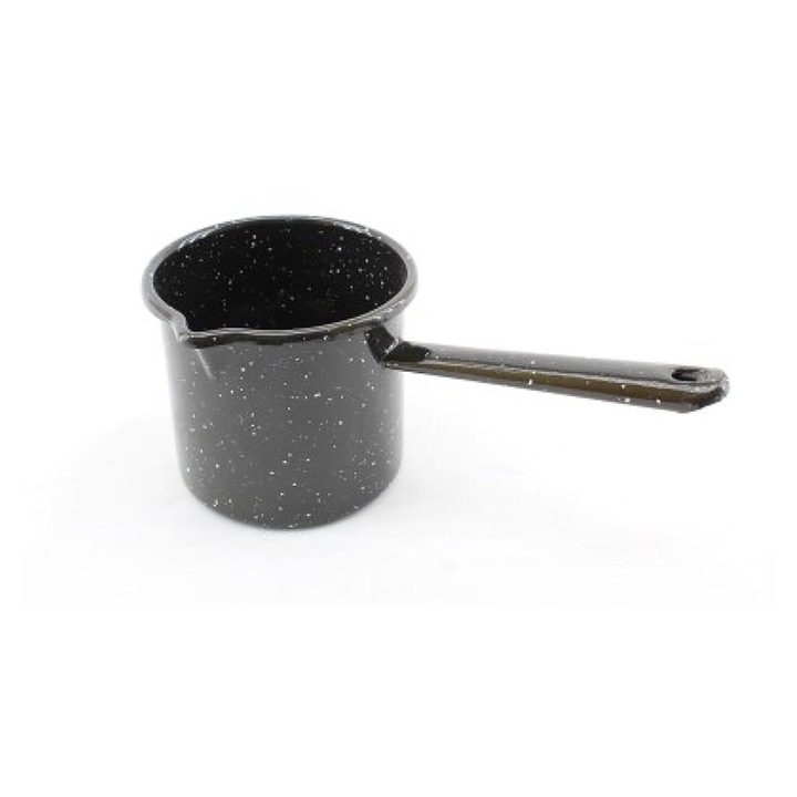 Ibric, Tragar 9cm, pentru cafea turceasca, 22x9.5cm, negru