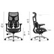Scaun ergonomic Angel astrO, negru, cu suport lombar bionic, mecanism MULTIBLOCK, 150kg