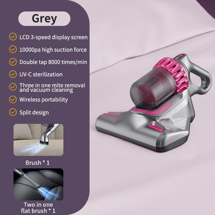 Aspirator 4-in-1, gri, 100W, sistem Cyclone, capacitate colectare 260ml