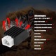 Regulator Tensiune Scuter 4 Timpi GY6 50-150CC, ATV 110cc, Minetgnon®, 12V, AC/DC, Negru