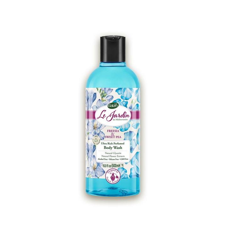 Gel de dus Dalan Le Jardin Frezie & Mazare Dulce, 500ml