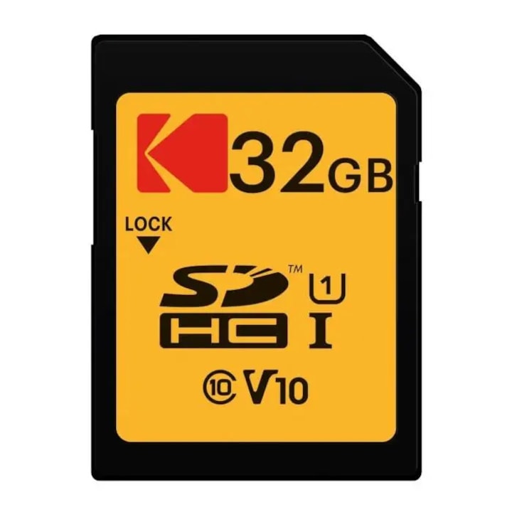 Card de memorie Kodak Premium Performance SDHC 32 GB, UHS-I V10 U1 Clasa 10