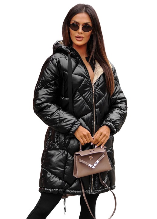 Női dzseki OZONEE JS/5M3189, Fekete