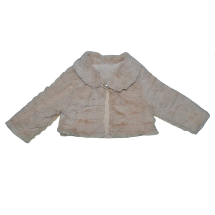 Bolero elegant din blanita pentru fete Mini Junior BLO-MJ4, Bej 114304