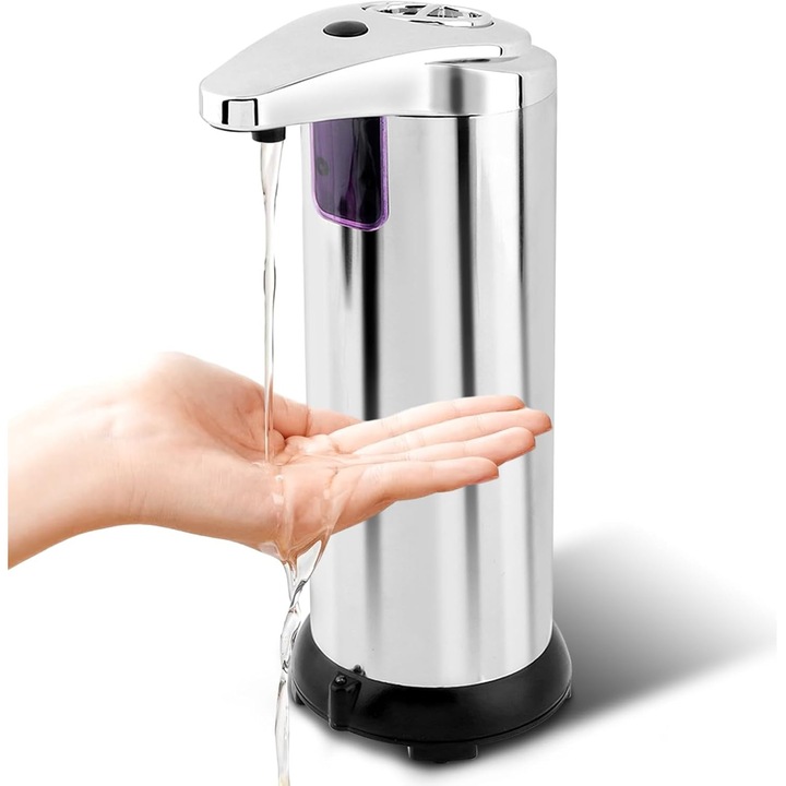 Folyékonyszappan adagoló szenzorral, rozsdamentes acél, űrtartalom 250 ml, SOHO Sense