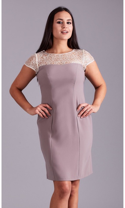 Rochie, Nuance, NU-SK-9011-95, Poliester, Bej, 38