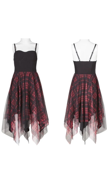 Rochie dama gotic punk yukiko, negru, S