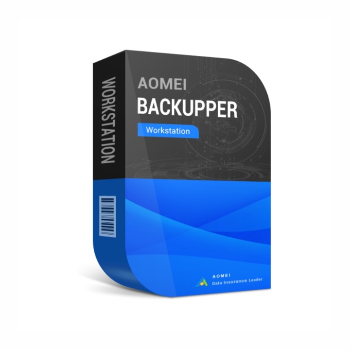 Software de backup AOMEI Backupper Workstation, licenta permanenta pentru 1 PC, utilizare Windows