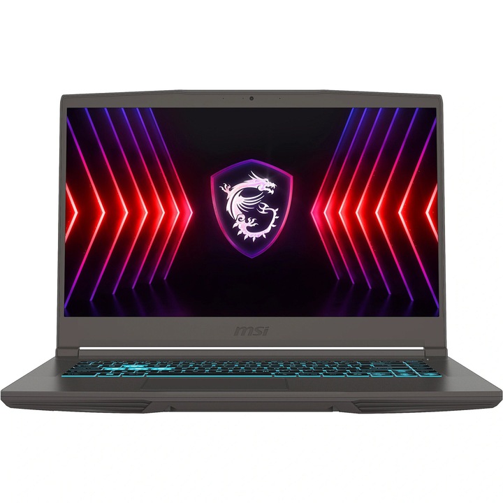 MSI Thin 15 B12UCX-1818XPL Laptop, 15,6 hüvelykes 1920 x 1080, Intel Core i5-12450H 8 C / 12 T, 2,0 GHz - 4,4 GHz, 12 MB gyorsítótár, 16 GB Gesd 2 GB kimenővel, 5 RSDce2 GB rendszerrel, 0 üzemeltetési
