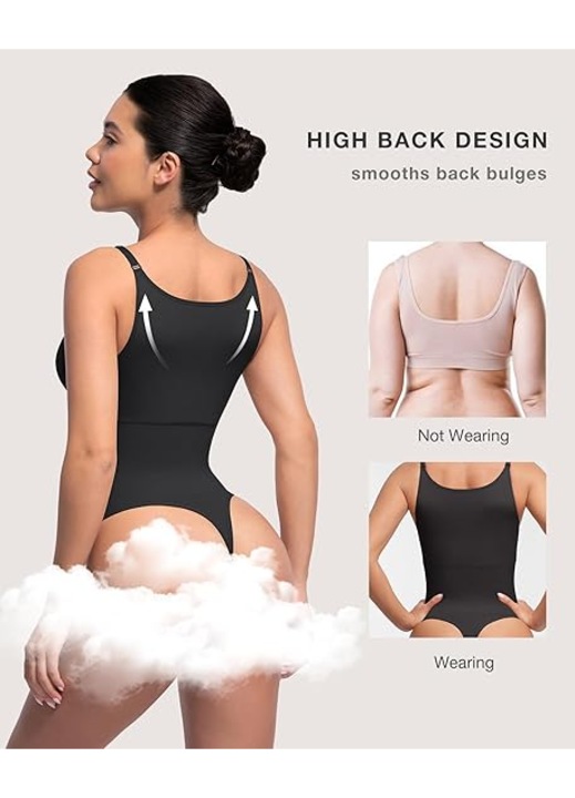 Body modelator Mwaowm, nylon/elastan, control abdomen, negru, XS