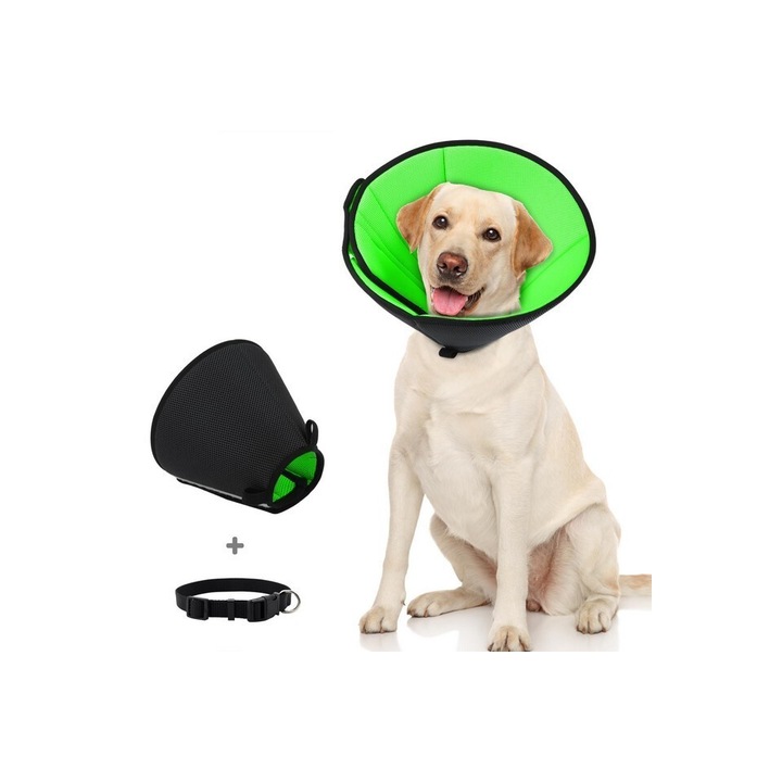 Guler de recuperare reglabil, verde, marimea 3 XL, Supet