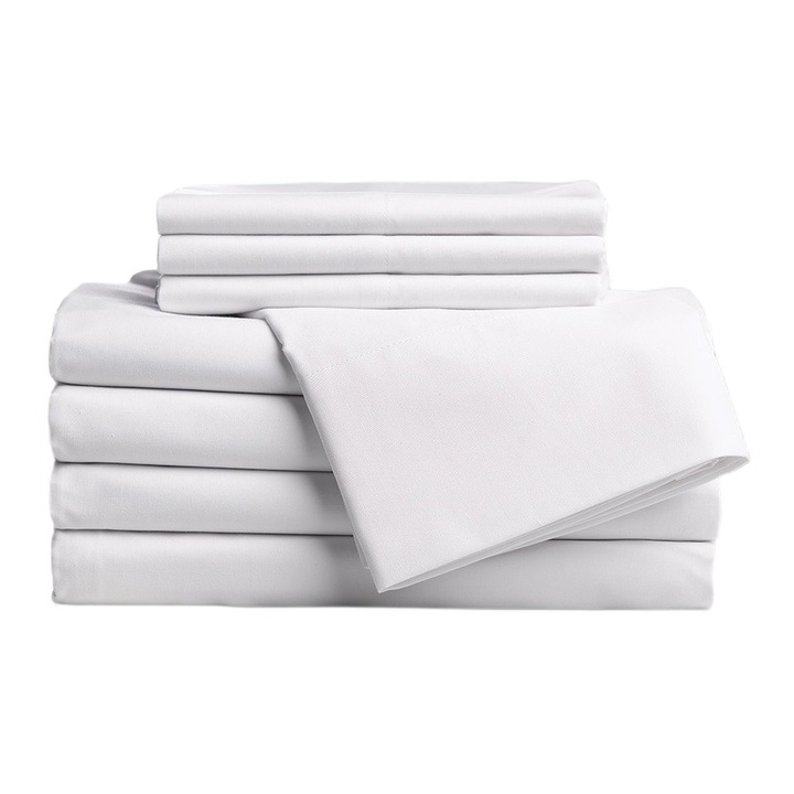 Cearsaf de pat Percale LUX 100% Bumbac 220x240 cm Alb Opera