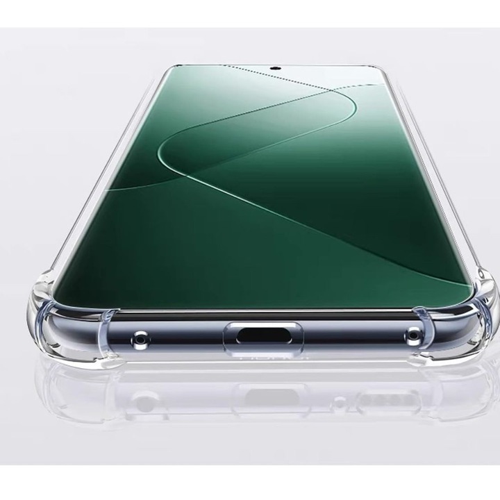 Husa compatibila cu Xiaomi Redmi Note 14 Pro Plus 5G, Protectie antisoc, Silicon Ultra Slim High Tech, Crystal Clear