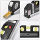 Nivela Laser cruce Crrkty, orizontal si vertical, 3 linii, negru, 2.5m, ruleta si rigla din aluminiu 15cm, negru, multifunctionala 4 in 1 Laser