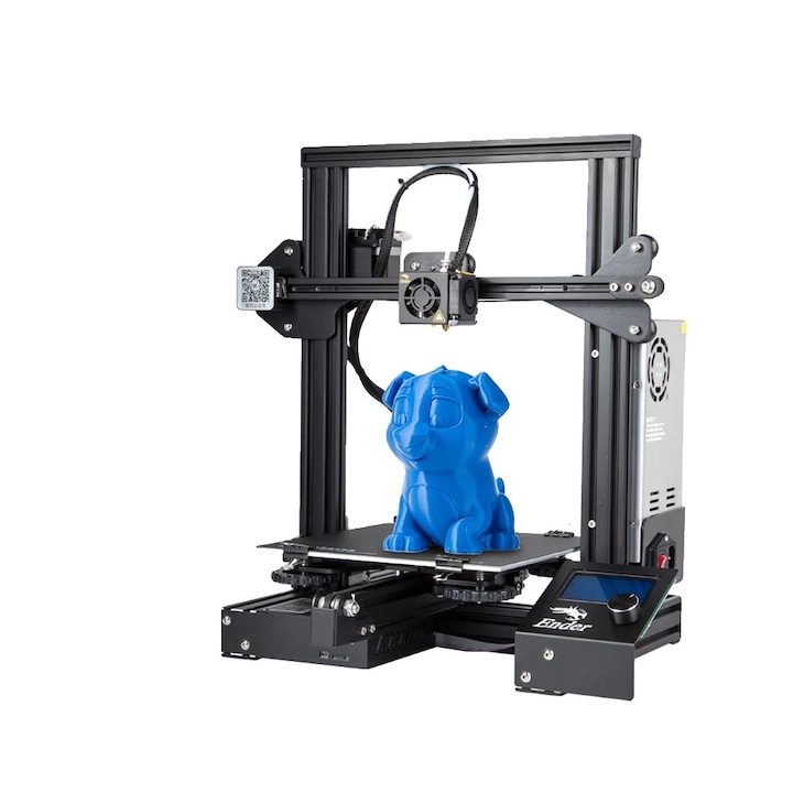 3D принтер Creality Ender-3, 220x220x250mm, FDM технология, термична защита, лесно нивелиране