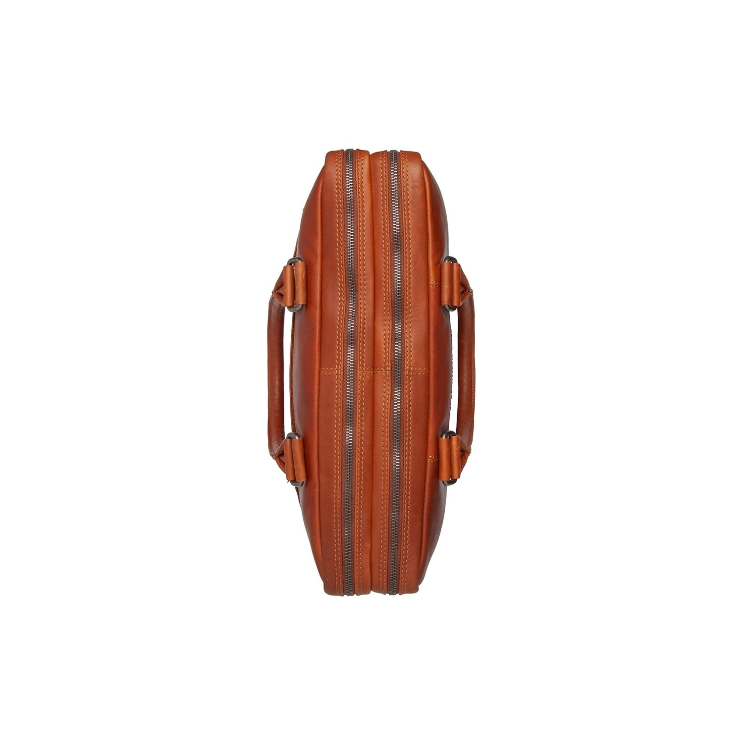 Geanta pentru laptop 15 inch, piele naturala, The Chesterfield Brand, Fabian, Maro coniac
