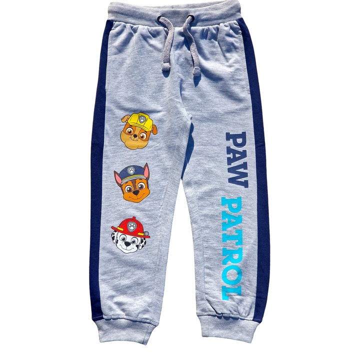 Fiú futónadrág, szürke, pamut, oldalzsebek, Mancs Patrol