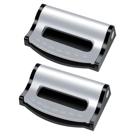 Set 2 Cleme centura de siguranta, Chucai, reglabil, argintiu, pentru ...