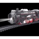 Влак с електрическа верига Vintage Train idealSTORE, Включва локомотив, оборудван със светлини, които осветяват посоката на движение, 2 товарни вагона, Предлага часове забавление
