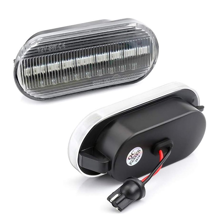 2 db dinamikus LED irányjelző készlet, Chucai, VW Bora, Passat 3B, Golf 4, Polo, Sharan, Seat Ibiza, Leon, Toledo, Skoda Octavia 1, Ford Fiesta, Focus, Fusion, Galaxy, C-Max, tiszta nagyítás üveg