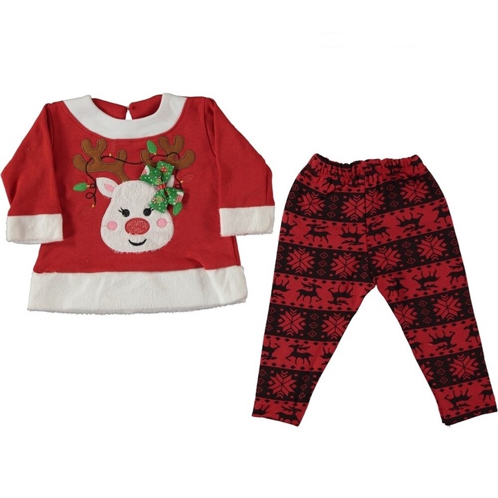 Set Craciun 2 piese Renul sclipicios