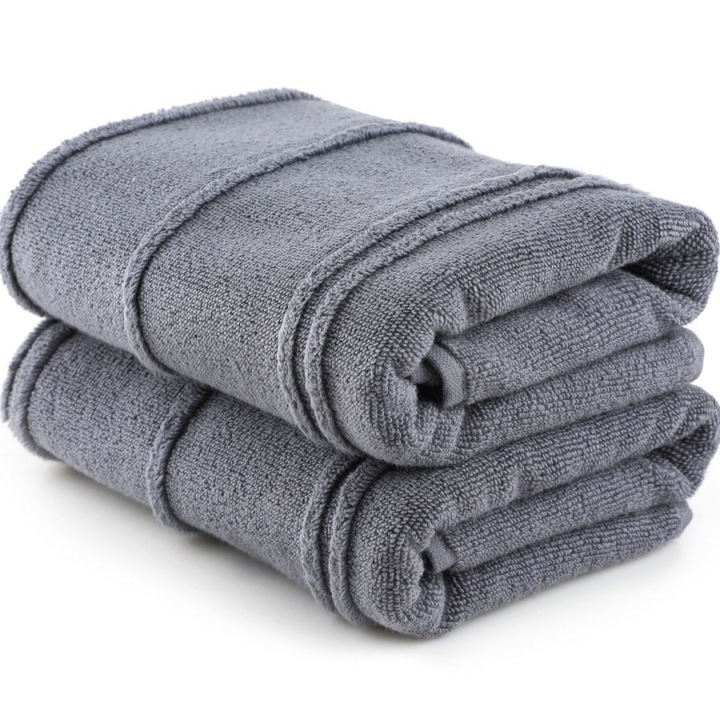 Комплект 2 кърпи 50х90 см памук 100% микропамук, Hobby Home, Arden Dark grey