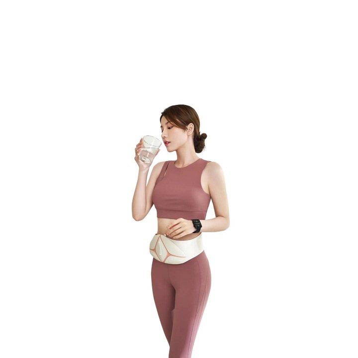 Преносим интелигентен колан за коремен масаж, колан за отслабване, оформящ колан, за мъже и жени