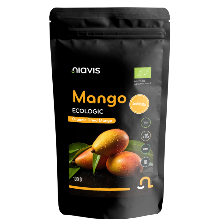 Mango Deshidratat Ecologic, Bio, 100g