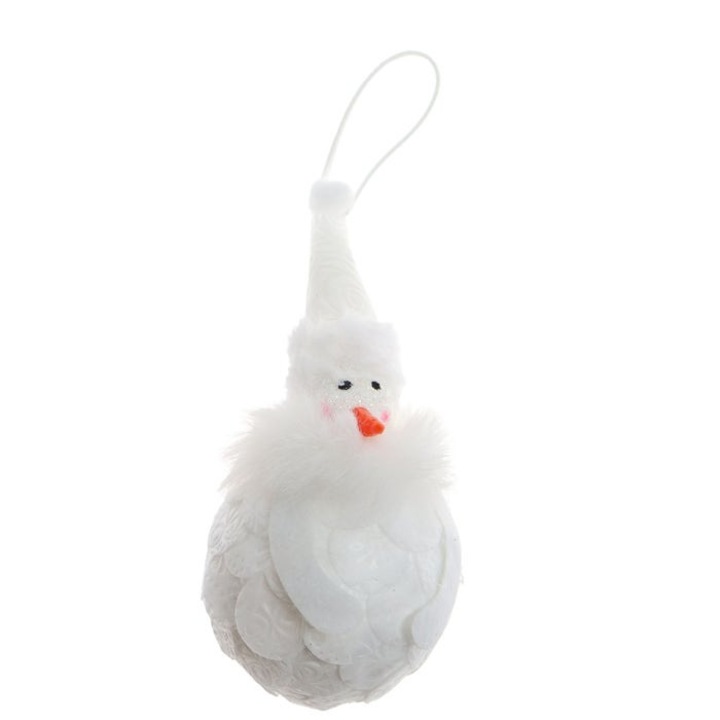 Коледна украса Antbro® под формата на снежен човек, 16 x 8 см