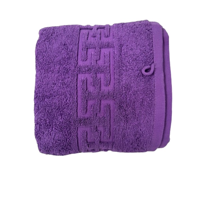 Хавлия за баня JOLIE, памук, лилава, 70&130см