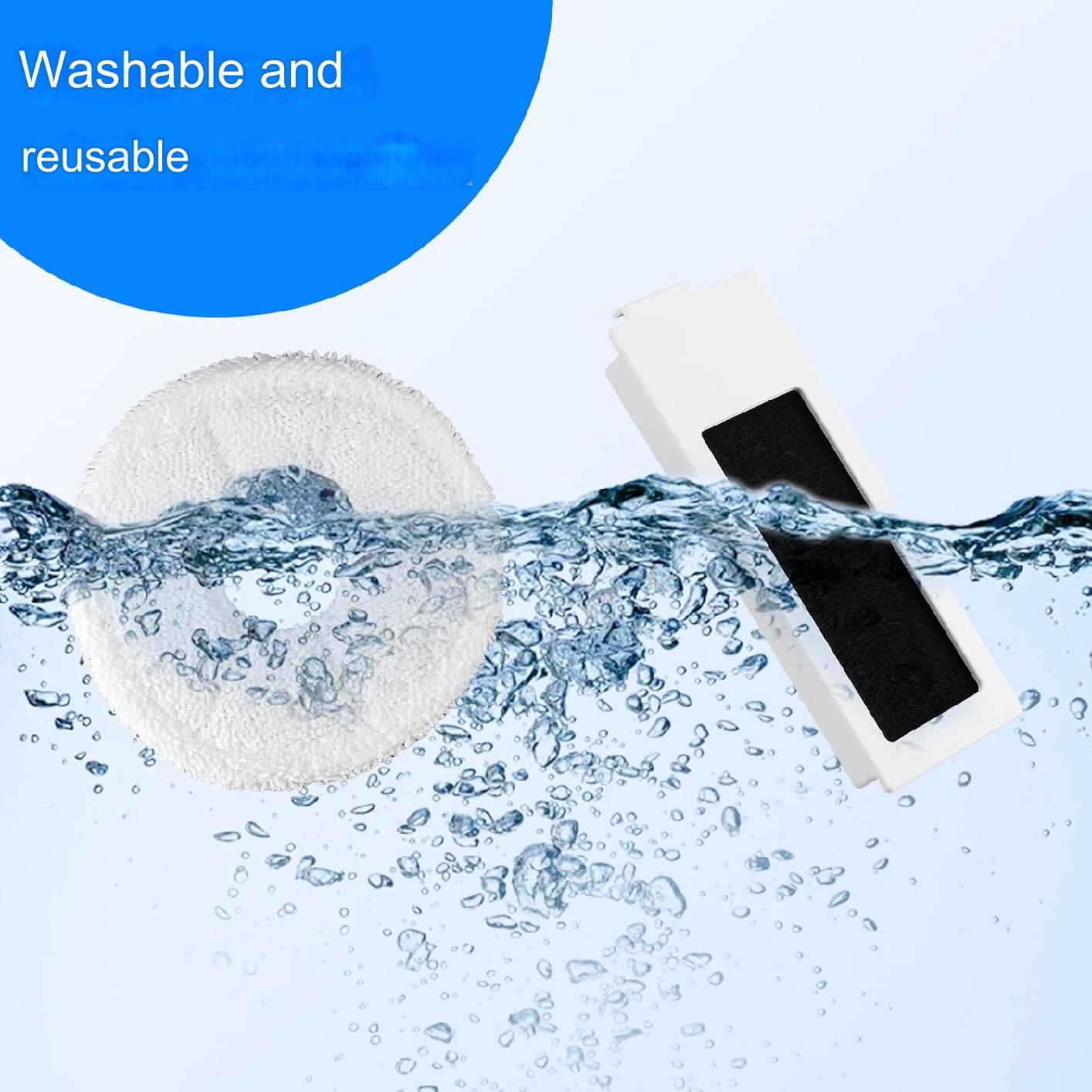 Set accesorii pentru aspirator compatibile Ecovacs Deebot T20 Omni / T20 e Omni, cu 4 buc filtru, perie tambur 1 buc, perie laterala 4 buc, mop de microfibra 4 buc, saci aspirator 6 buc, accesorii de curatare