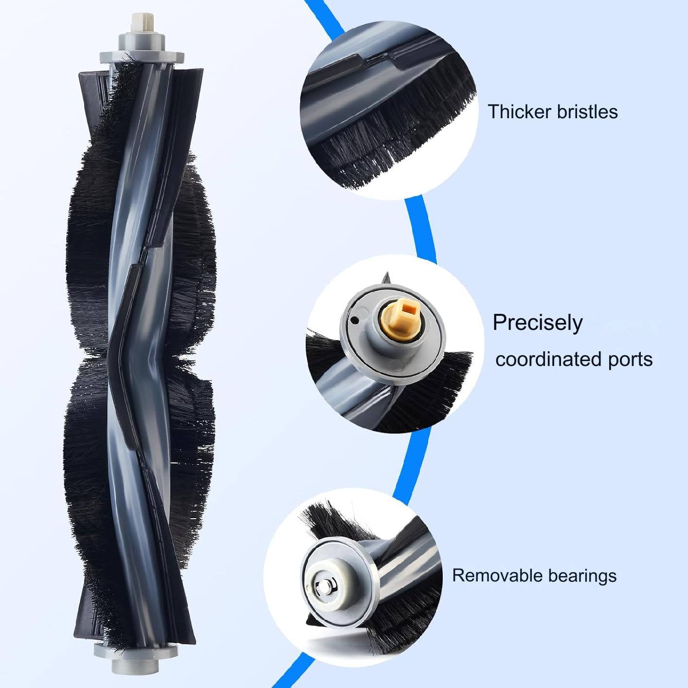 Set accesorii pentru aspirator compatibile Ecovacs Deebot T20 Omni / T20 e Omni, cu 4 buc filtru, perie tambur 1 buc, perie laterala 4 buc, mop de microfibra 4 buc, saci aspirator 6 buc, accesorii de curatare
