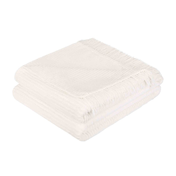 Patura Lady, Spod Igły i Nitki, 150x200cm, ecru, bumbac-acrilic