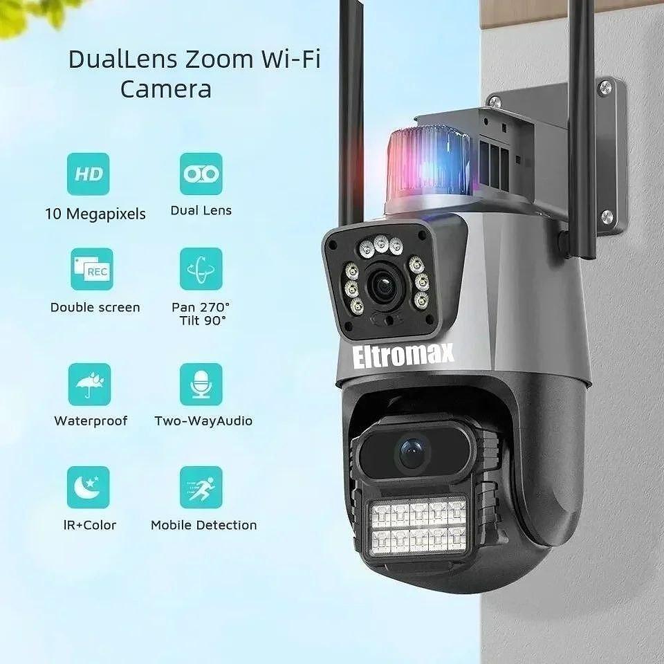 Двойна Камера 360 Градуса ICSEE Wi-Fi ROBI EltroMax с 10 мегапиксела и AI  функция - eMAG.bg