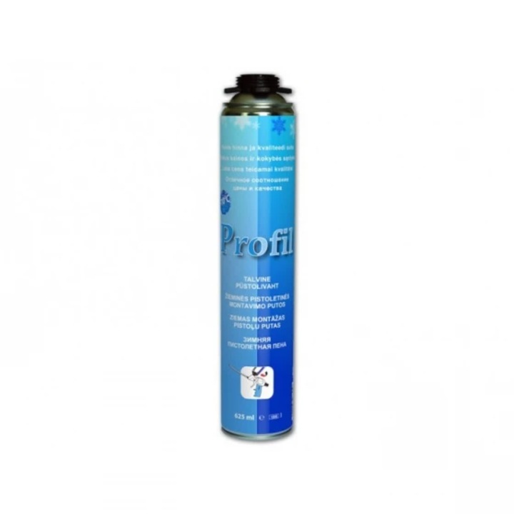 Spuma poliuretanica pentru pistol, iarna, Soudal Profil, 700 ml