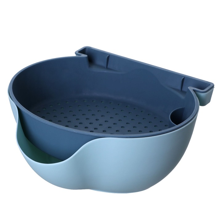 Jormftte 2 rétegű szűrő telefon tartóval, világoskék és sötétkék, mérete 30x15cm