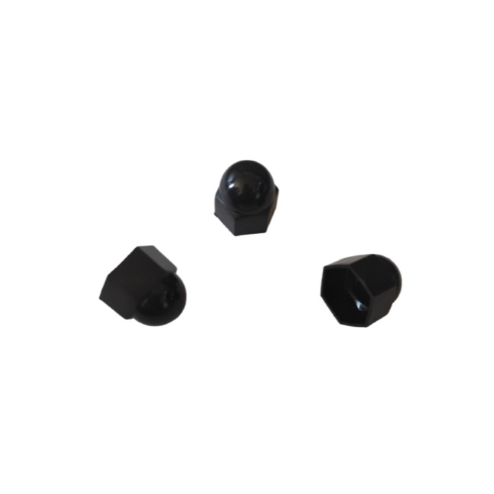 Set 10 capace de plastic Negre pentru suruburi si piulite hexagonale M10