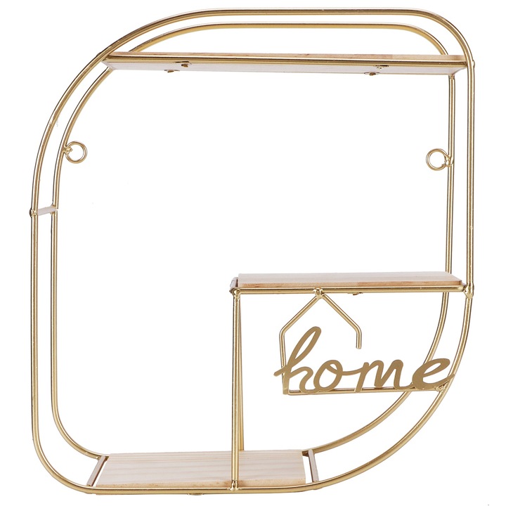 Jormftte tárolópolc, fém, elegáns design, 30x45cm