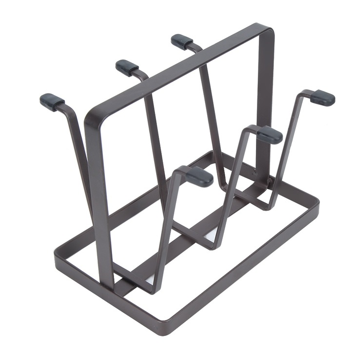 6 csészés tartó, Jormftte, szénacél, kompakt, elegáns