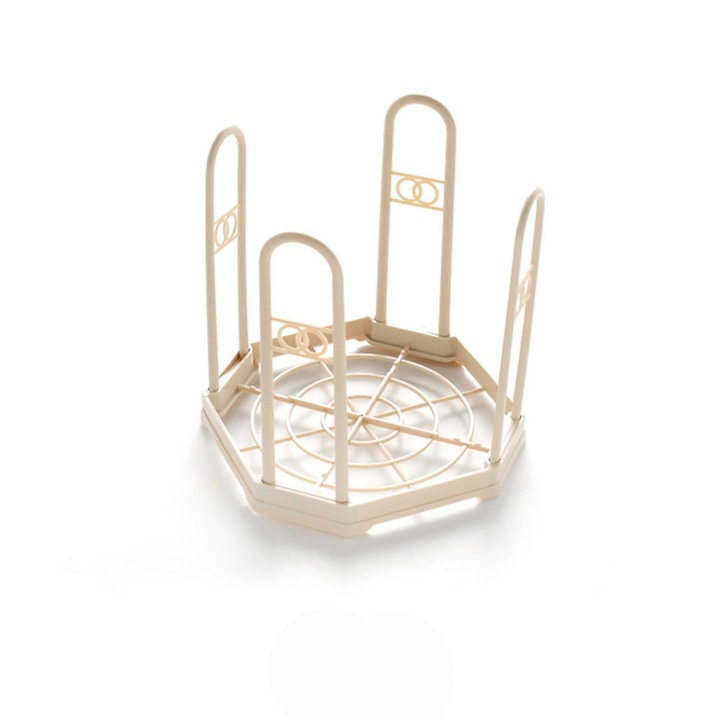 Jormftte edényszárító, műanyag, bézs, kompakt méretek