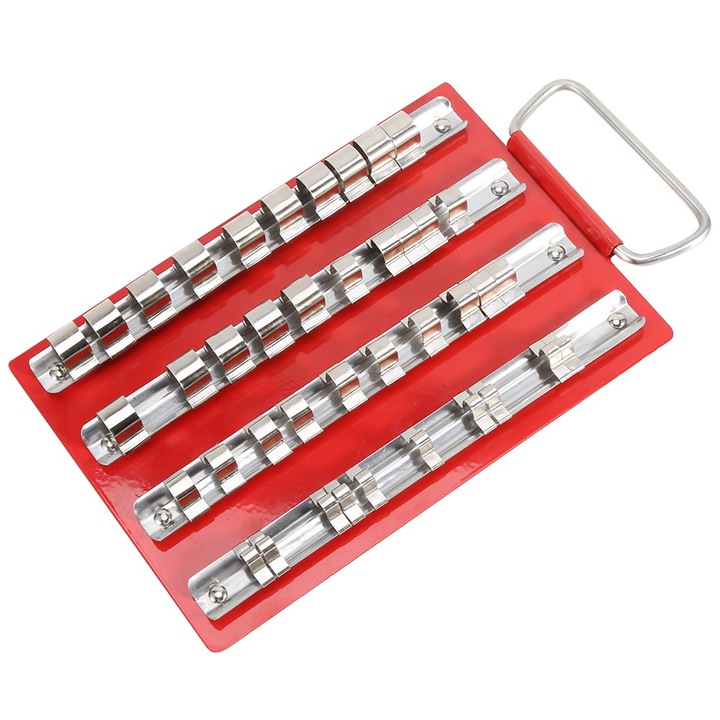 Jormftte szerszámszervező, 40 darabos készlet, rozsdamentes acél klipszek, biztonságos rögzítéshez, könnyű szállításhoz