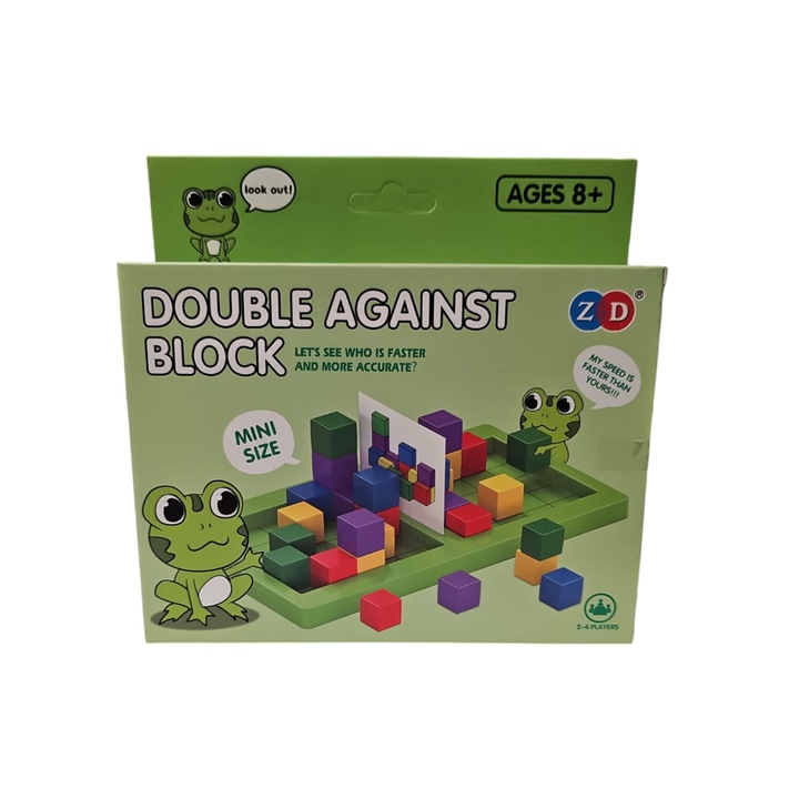 Joc educativ de logica si gandire mini, constructie cuburi, boardgame, joc de familie