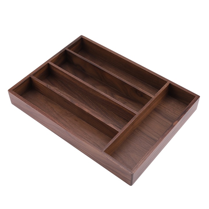 Jormftte evőeszköztartók, bambusz rendező, rácsos kialakítás, 30x15x5cm