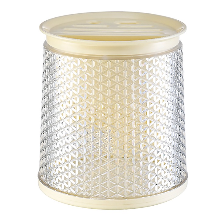 Jormftte többfunkciós evőeszköztartó, forgó kés- és pálcikatartó, krémfehér