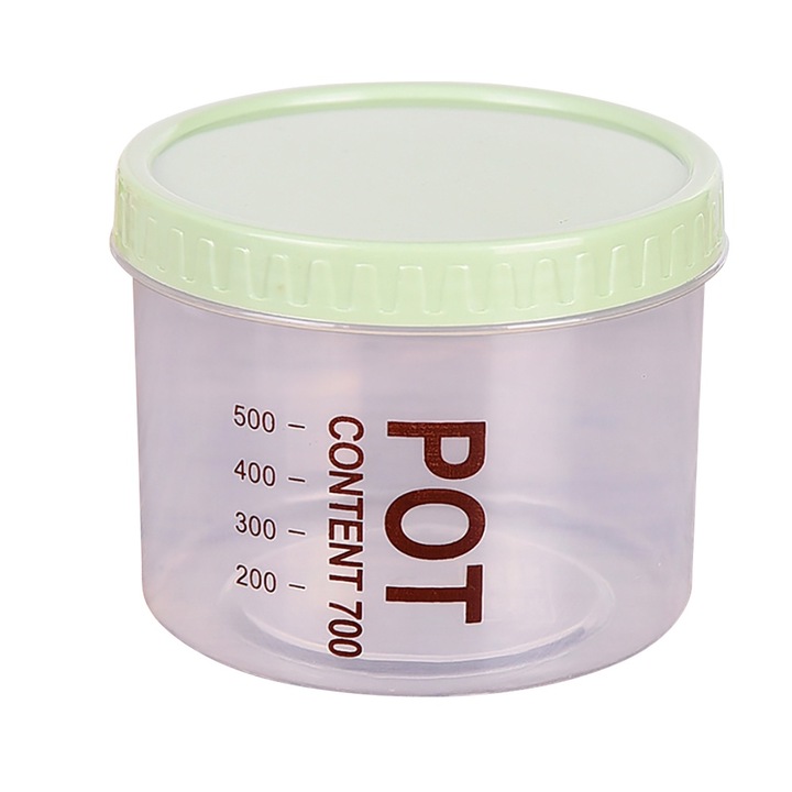 Jormftte élelmiszertartály, lezárt, átlátszó, gabonafélékhez, babhoz, diófélékhez, 1,5L