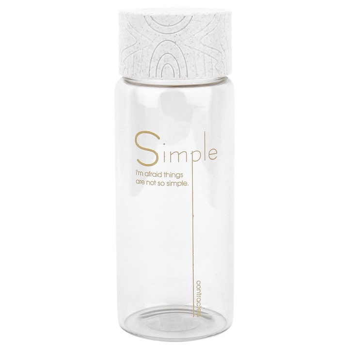 Jormftte 300ml hordozható palack, szivárgásmentes kialakítás, fehér, szabadtéri tevékenységekhez