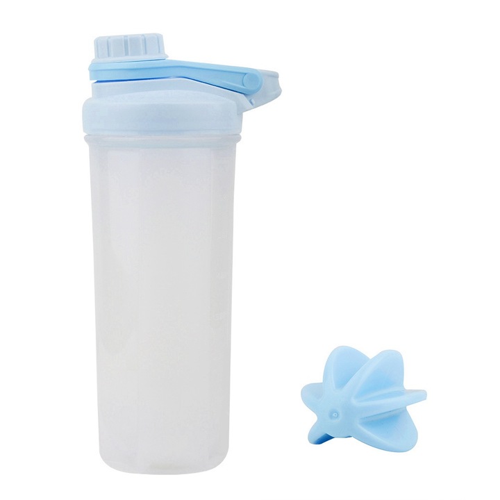 Jormftte Bidon, 700 ml, légmentesen záródó fedéllel és keverőgolyóval, kék